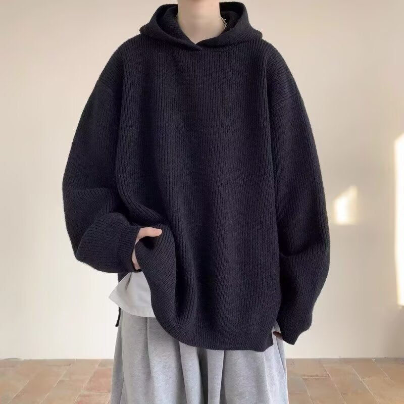 Men's Autumn And Winter Loose Sweater Knitwear Coat