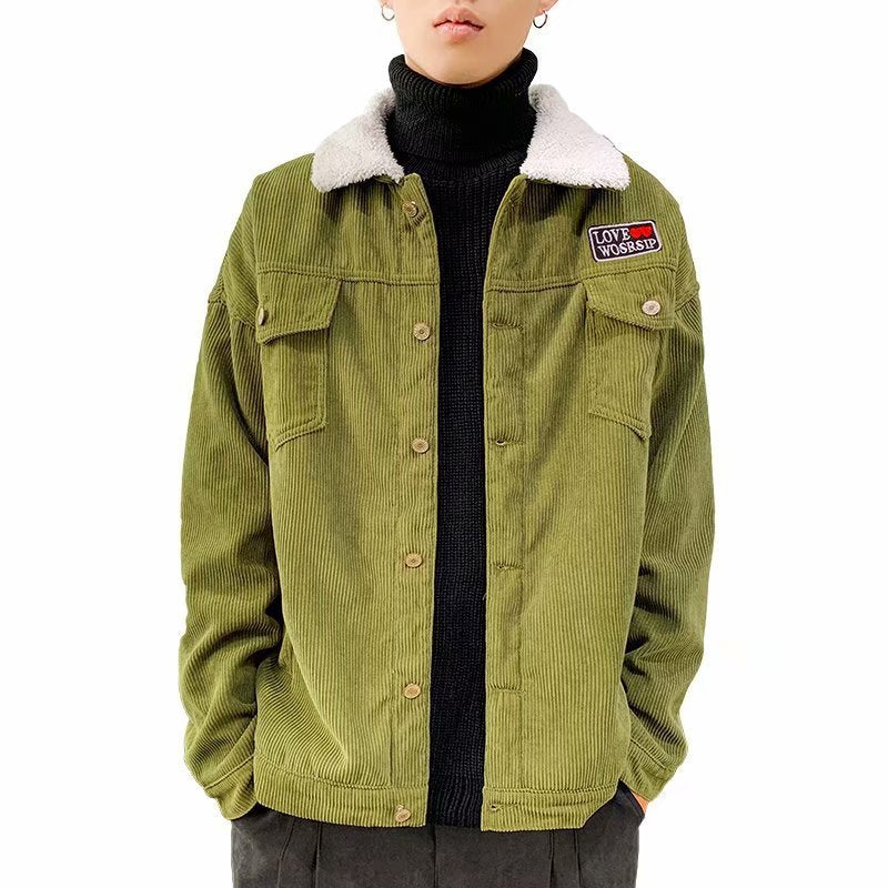 Autumn And Winter Corduroy Workwear Jacket