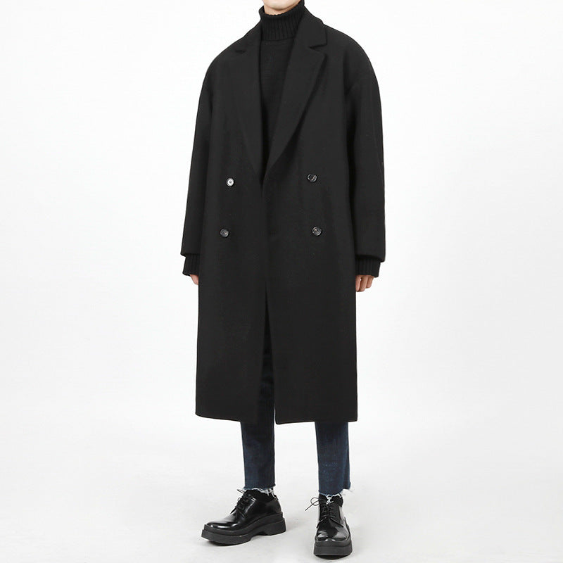 Loose Warm Woolen Woolen Trench Coat