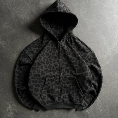 American Leopard Print Hoodie