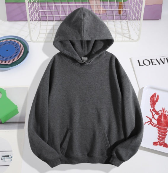Fleece Hooded Sweatshirt With Rope