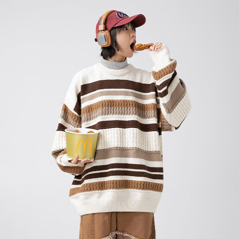 Japanese Round Neck Sweater Men's