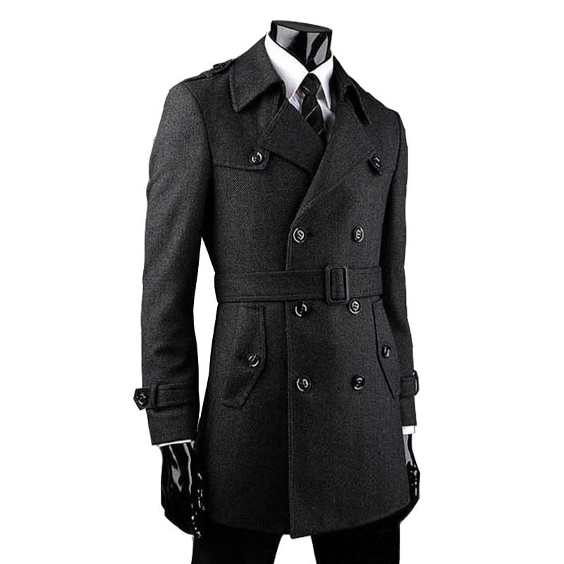 Young And Middle-aged Cashmere trench Coat