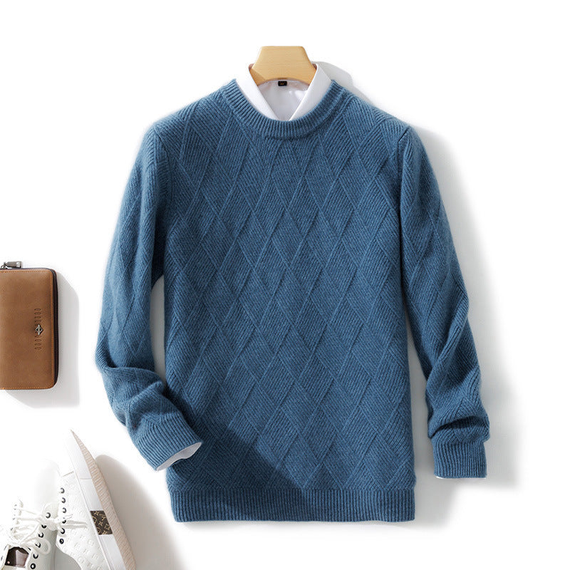Loose Round Neck Casual Thickening Knitted Bottoming sweater
