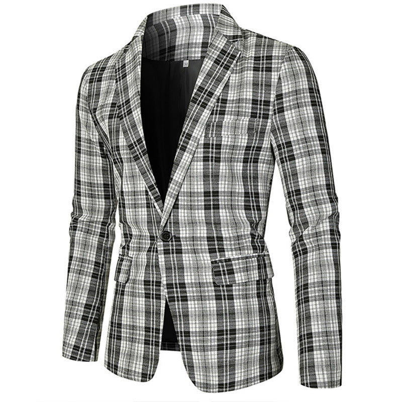 Spring Striped Suit Jacket