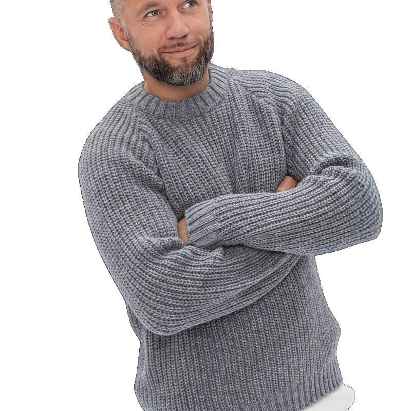 Loose Daily Casual Round Neck Men's Pullover sweater