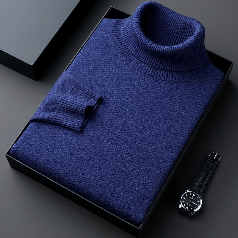 Men's Turtleneck Color Thick Bottoming Shirt