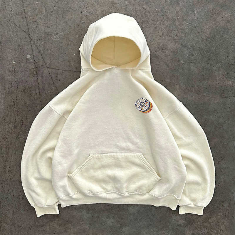 Printed All-matching Loose Hooded Sweater