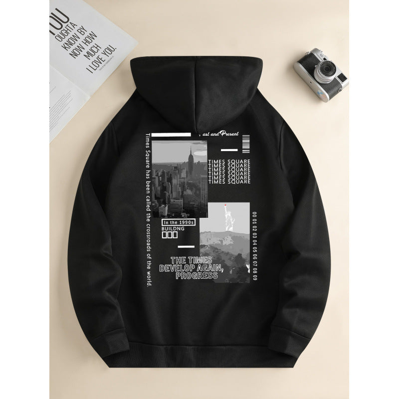 Men's Hooded Casual Daily Drawstring hoodie
