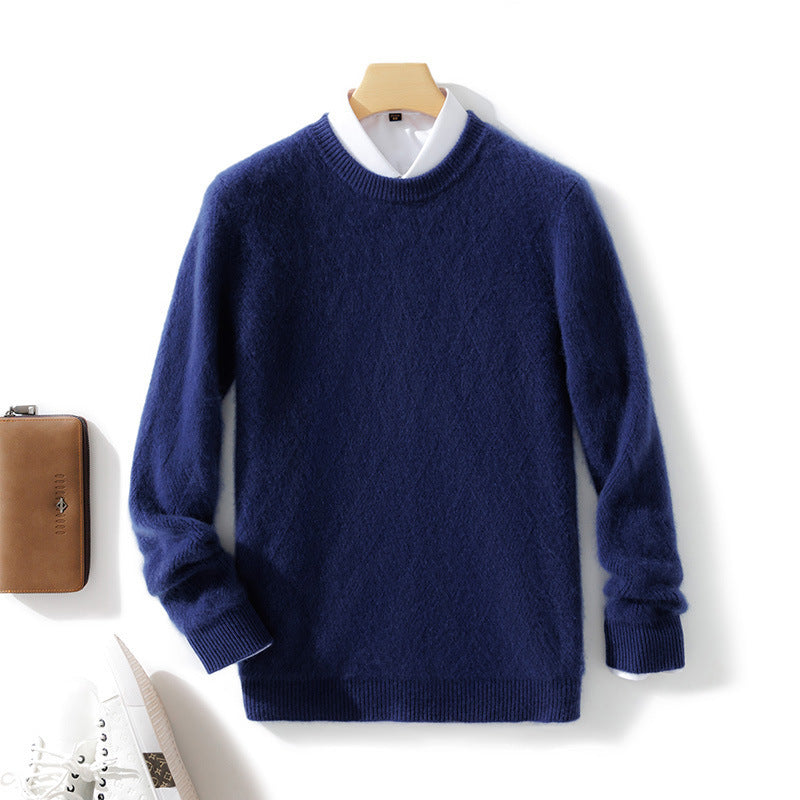 Loose Round Neck Casual Thickening Knitted Bottoming sweater