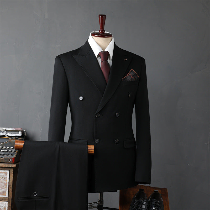 Men's Double Breasted Business Suit
