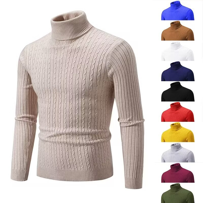 Retro High Collar Bottoming slim Sweater