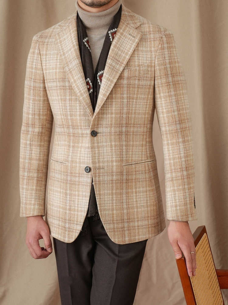 Wool Retro Slim Fit All-match Suit