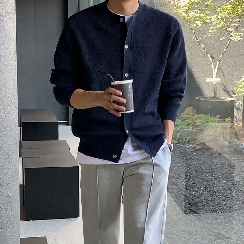 Cardigan Long Sleeve Men's Loose Sweater