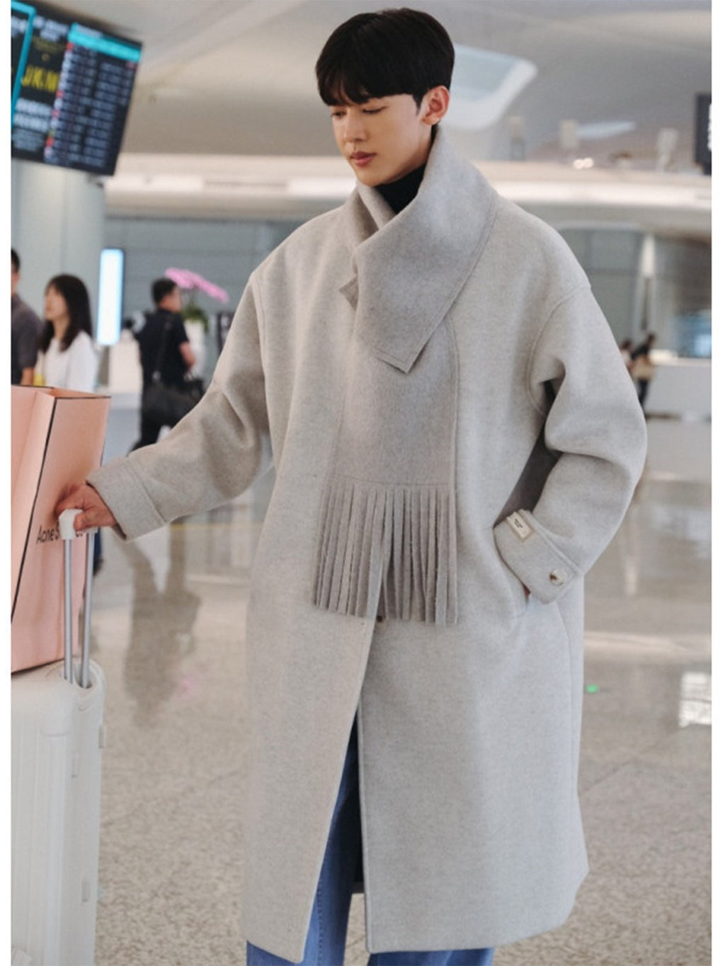 Men's Autumn And Winter Yuppie British Style trench coat