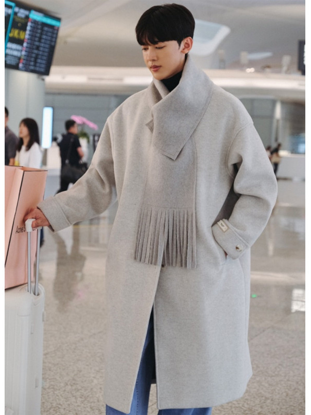 Men's Autumn And Winter Yuppie British Style trench coat