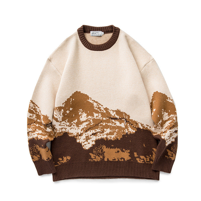 Snow Mountain Gradient Sweater