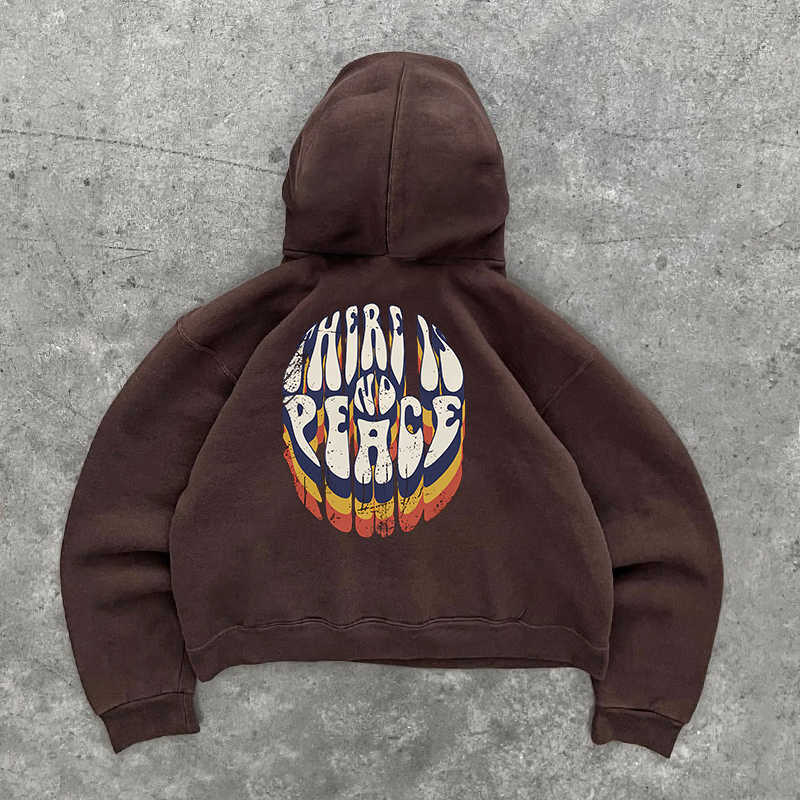 Printed All-matching Loose Hooded Sweater