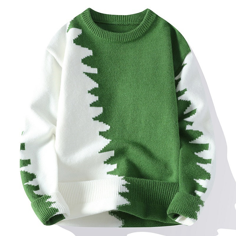 Round Neck Warm Men's Sweater