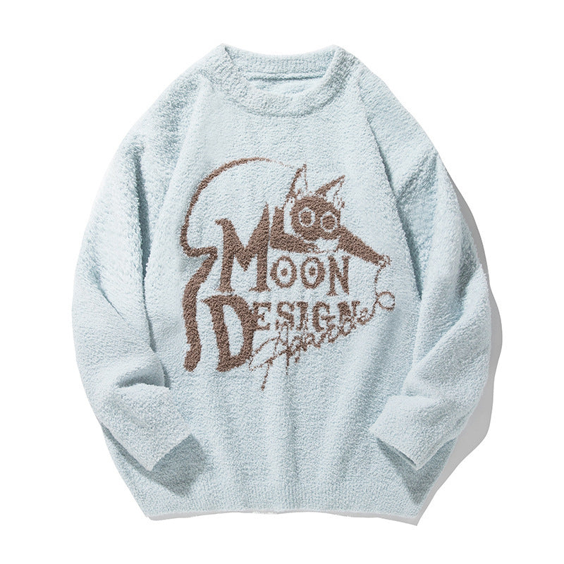 Couple Loose Pullover American Sweater