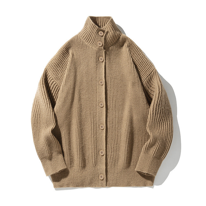 Japanese-style Retro Turtleneck Cardigan Sweater