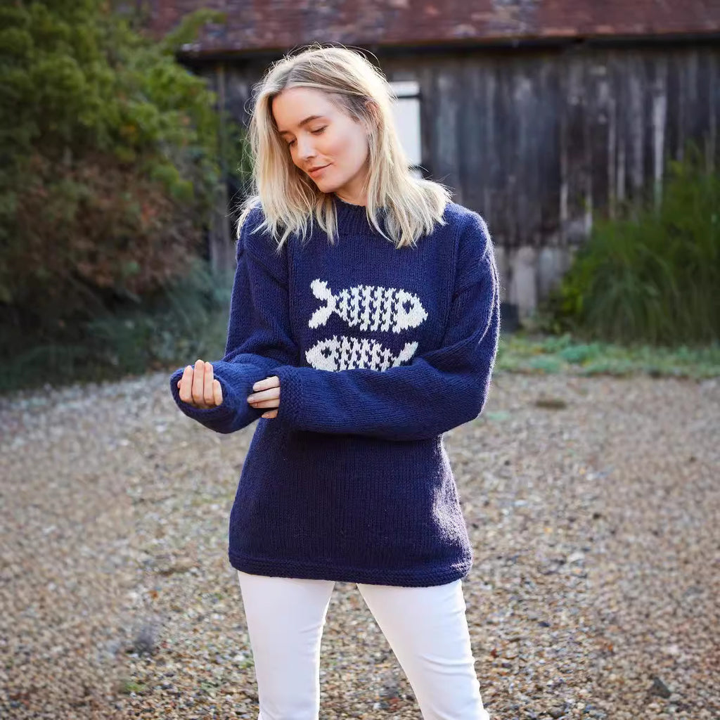 Knitted Men And Women Same Style Sweater