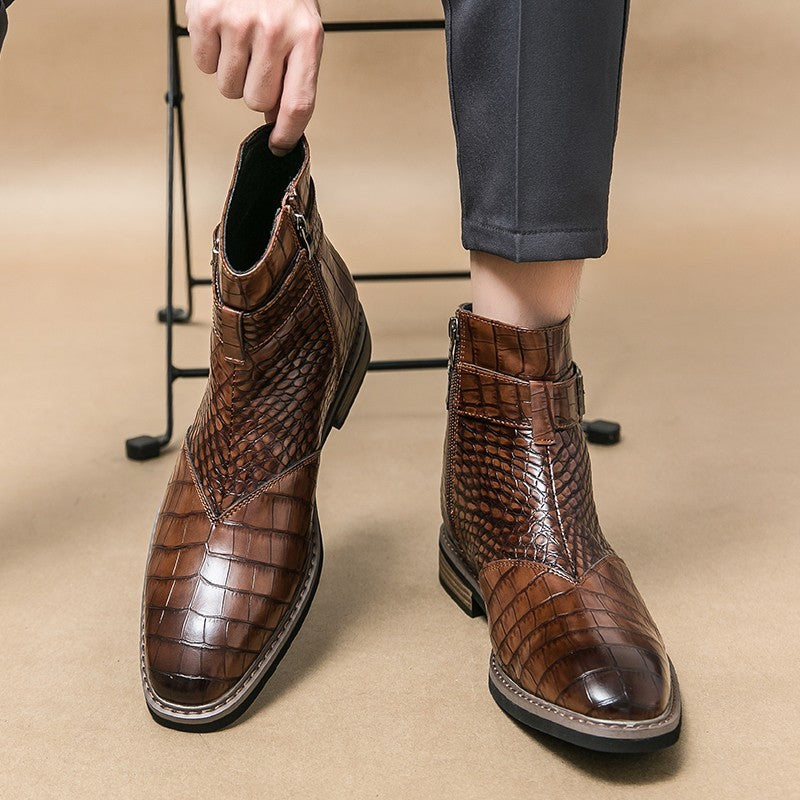 British Style Casual Pointed Leather Shoes