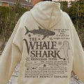 Casual Shark Slogan Print Hoodie Sweatshirt