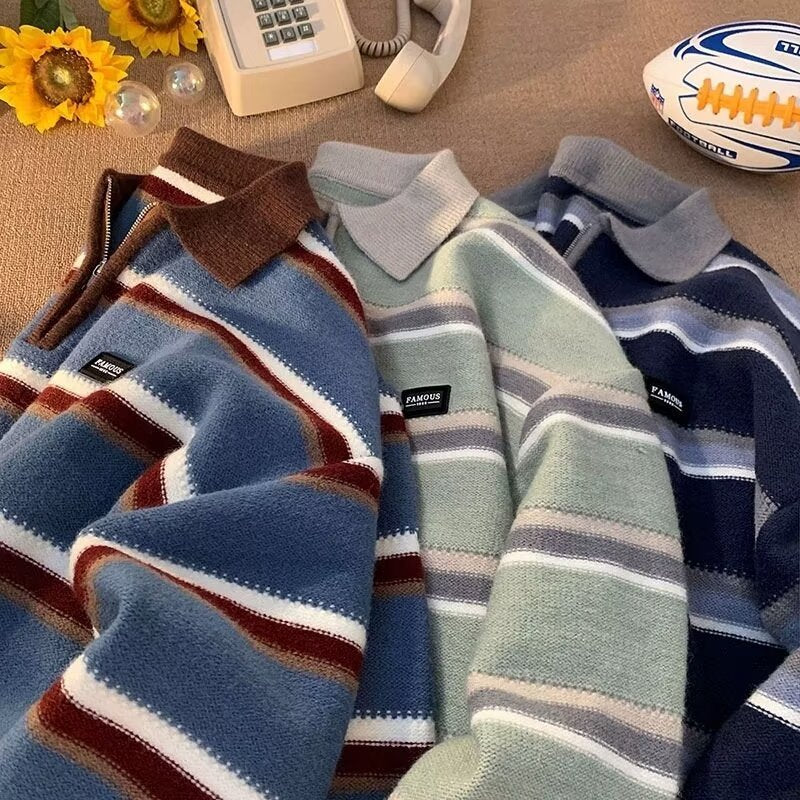 Men's Autumn And Winter Idle Style Couple Knitted Top