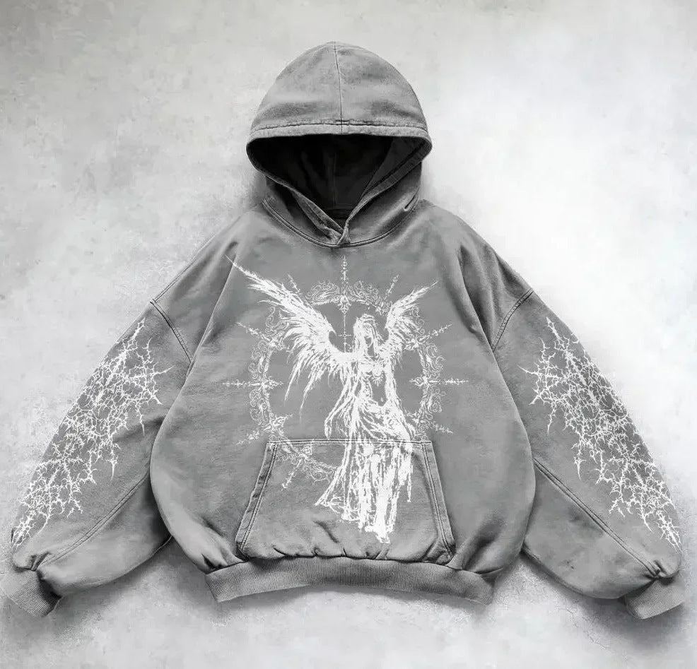 Printed Casual hip hop street Hoodie