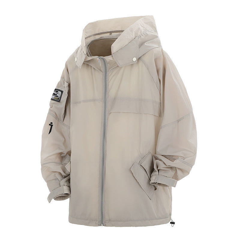 Stand Collar Hooded Coat For Men