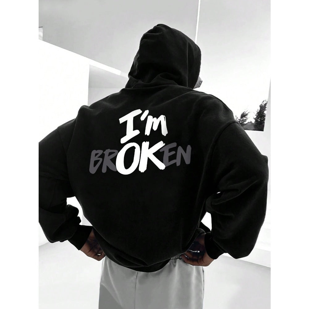 I am Broken Men's Hip Hop Hoodie