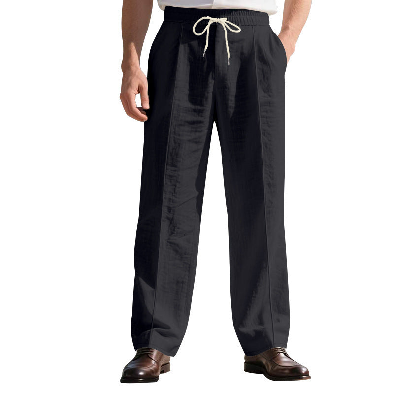 Loose Breathable Linen Leisure Men's Beach Pants