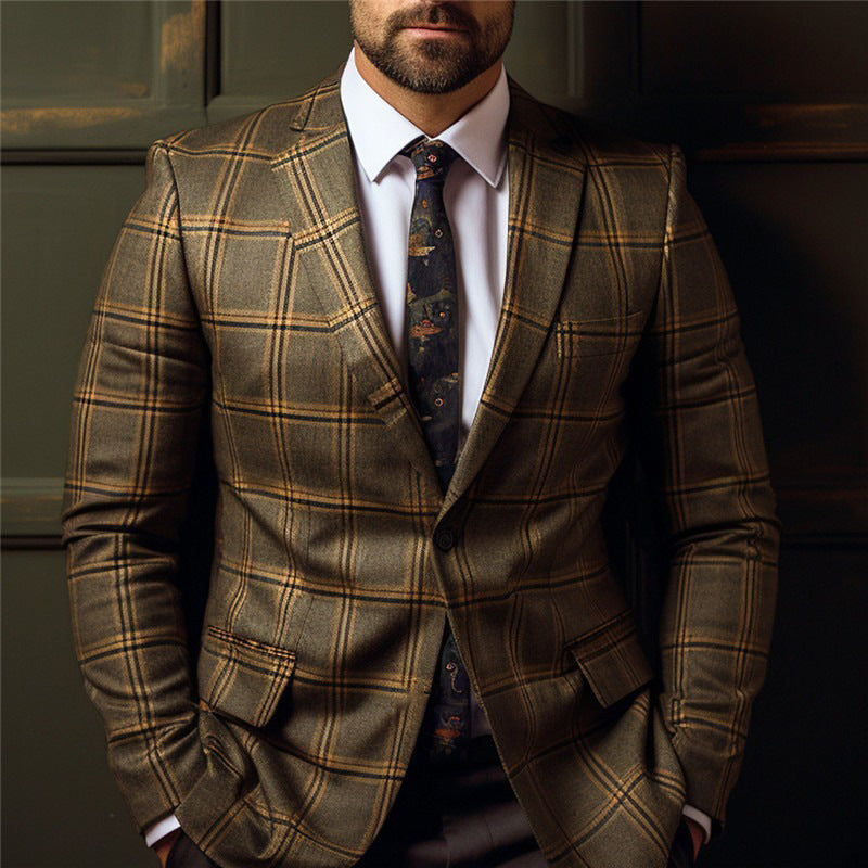 Design Retro Plaid suit