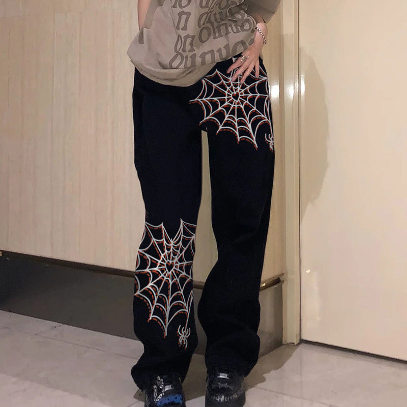 Cobweb Washed Old Jeans Men