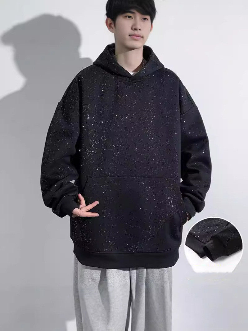 Loose Casual Starry Men's Hooded Sweater