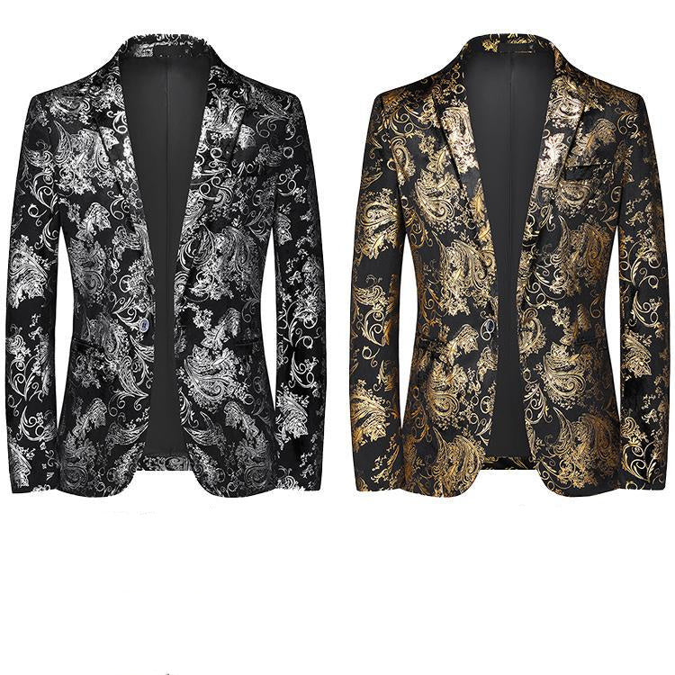 Men's Bronzing Suit Jacket