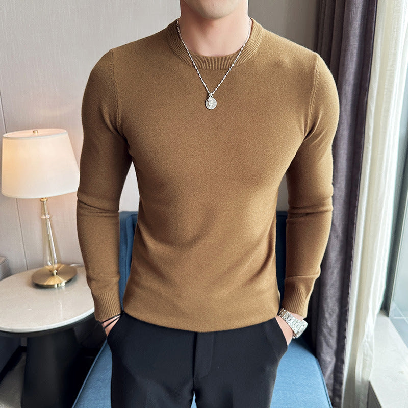 Anti-Pilling Round Neck Sweater For Men