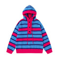Winter Vintage Stripe Loose Hooded Pullover Sweater