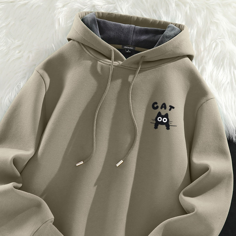 Velvet Padded Thickened Hooded Jacket