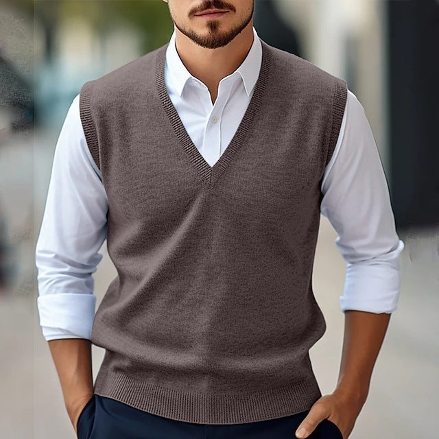 Men's Sleeveless Sweater Vest