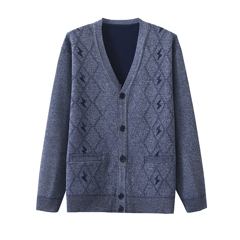 Spring And Autumn Men's Long Sleeve Plus-sized Oversized Sweater