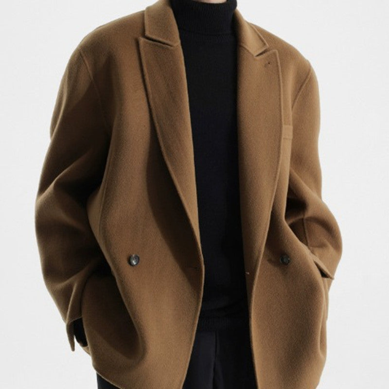 Double-faced Woolen Suit Wool Coat For Men