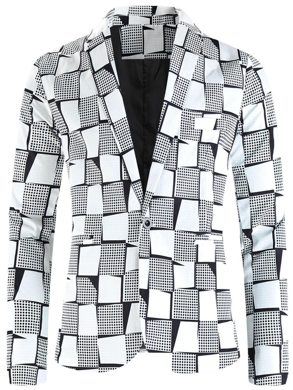 One Button Printing Leisure Suit men