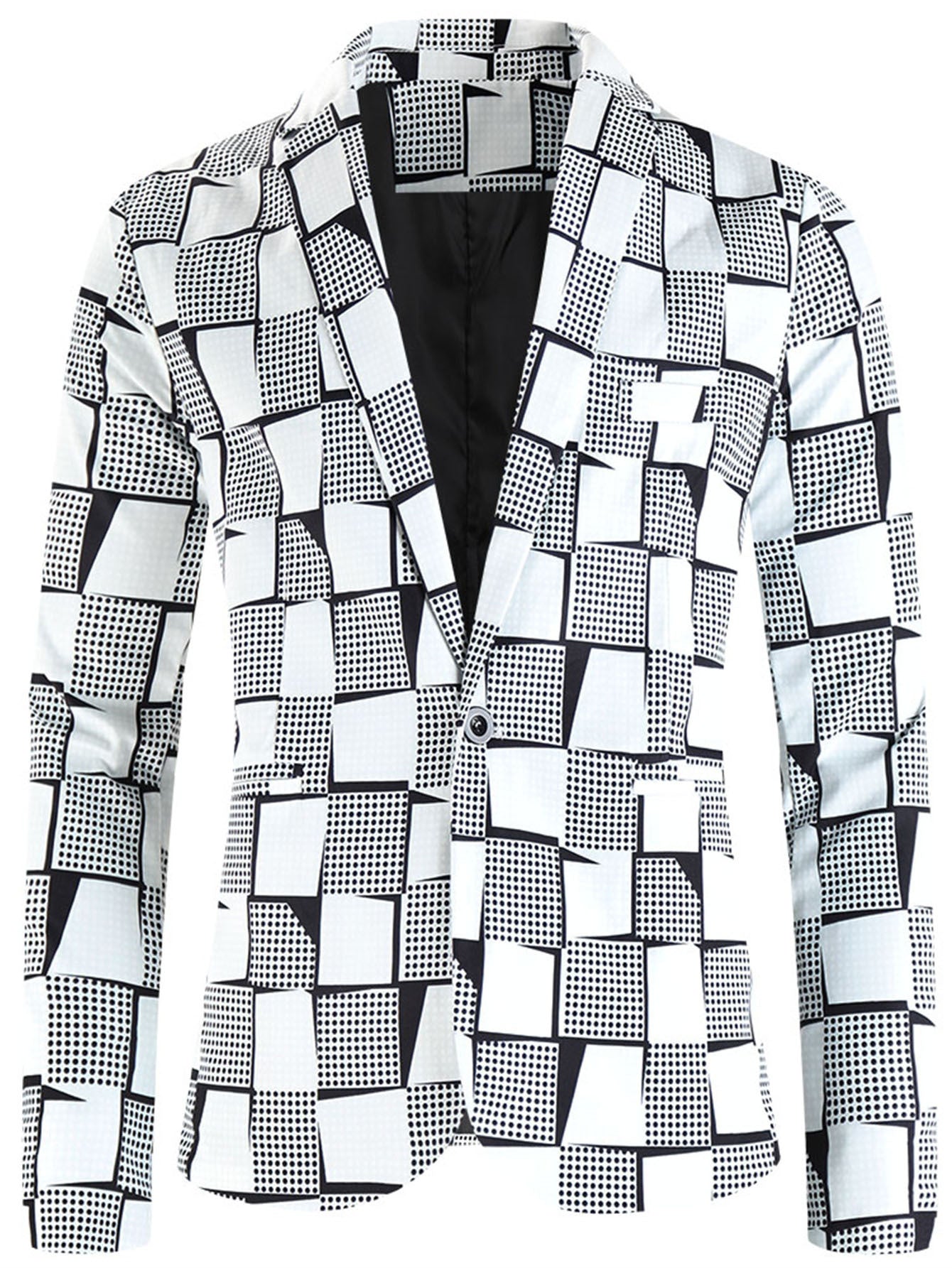 One Button Printing Leisure Suit men