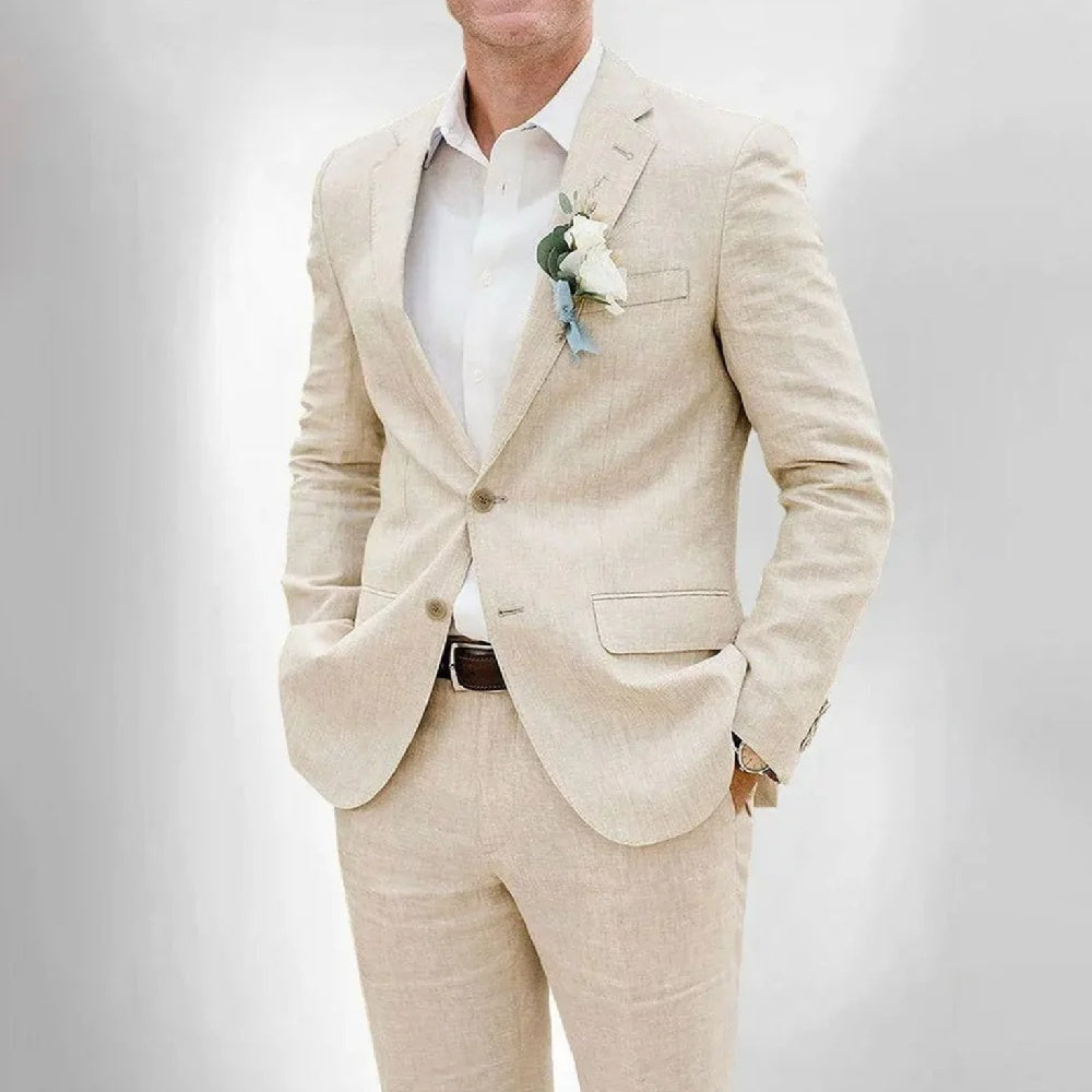 Casual Men's Linen Slim Fit suit