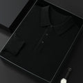 Spring And Autumn Casual Polo Collar Long-sleeved Sweater Men