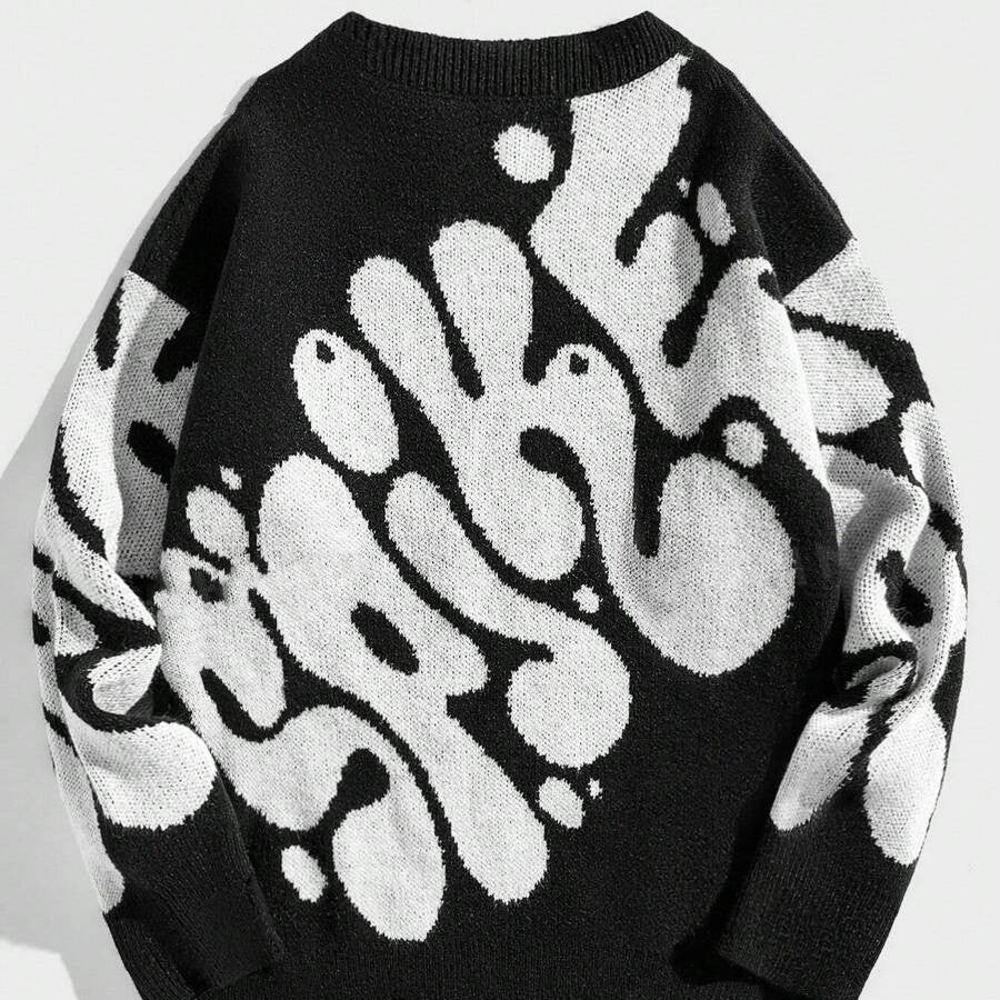 Loose American Sweater High Street Tide sweater