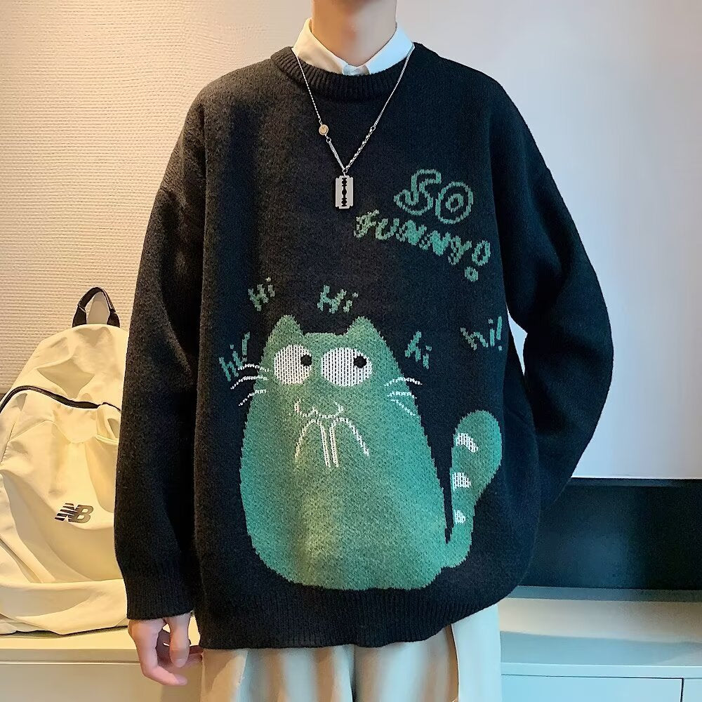 Autumn And Winter Wild Loose And Idle Knitwear sweater