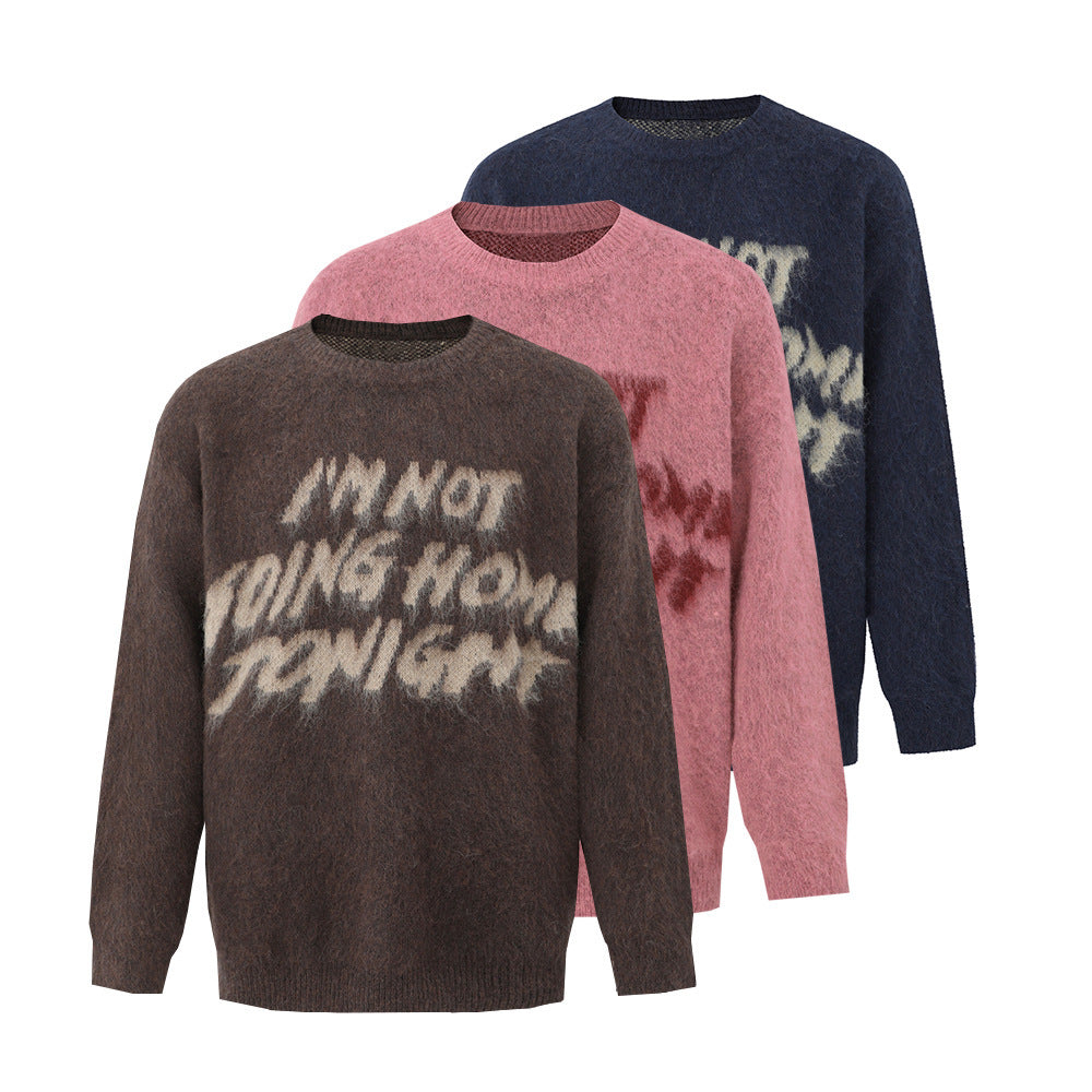 Pullover Crew Neck Sweater Men